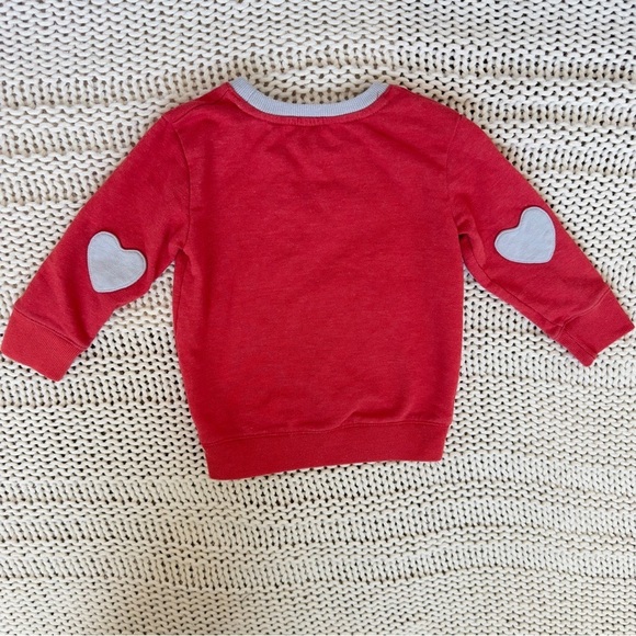 Cat & Jack Red and White Heart Design Toddler Sweater 2T - Picture 6 of 6